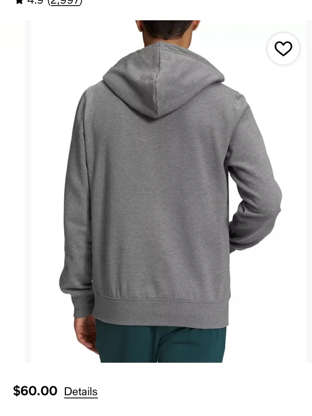 The North Face Gray Half Dome Logo Pullover Hoodie Sweatshirt Medium
